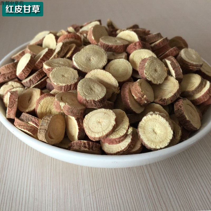 Licorice flakes 500 g extra grade soaking water wild Xinjiang red skin cough selection of natural new goods sulfur-free