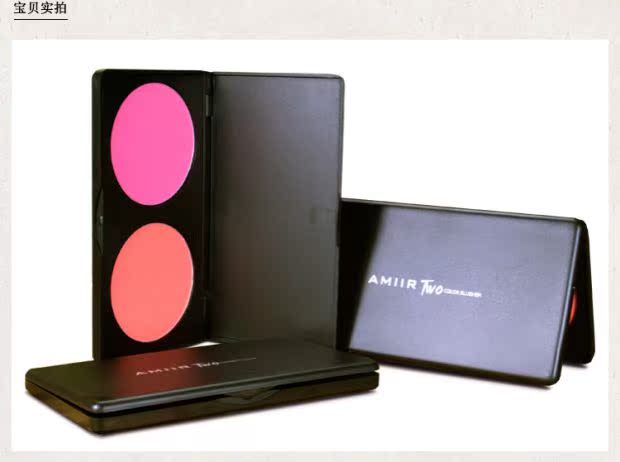 Authentic Amir trang điểm hai màu má hồng khay sửa chữa năng lực kết hợp phấn highlight phấn bóng mũi sửa đổi khuôn mặt - Blush / Cochineal má hồng glossier