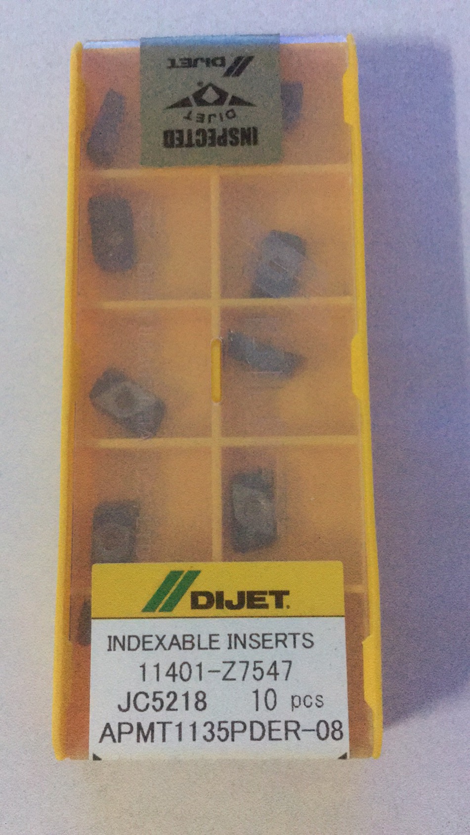 Deja APMT1135PDER-08 JC5118 5218 R0 8 coarse milling cutter sheet