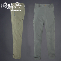 Fall winter men's charge pants plus velvet padded winter wind and rain warm outdoor