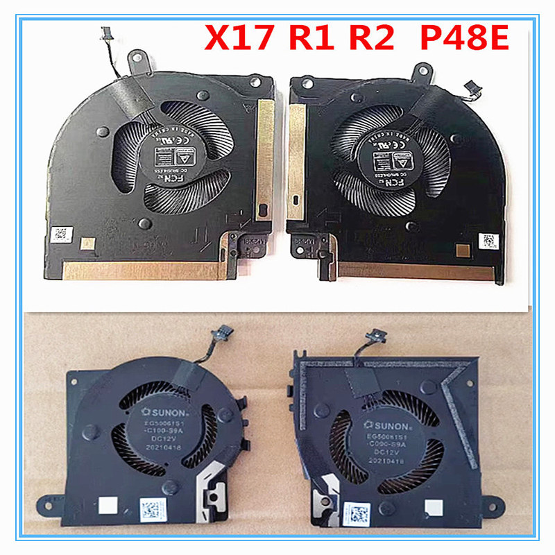 Suitable for Dell Alienware X17 R1 R2 P48E Laptop Cooling Fan