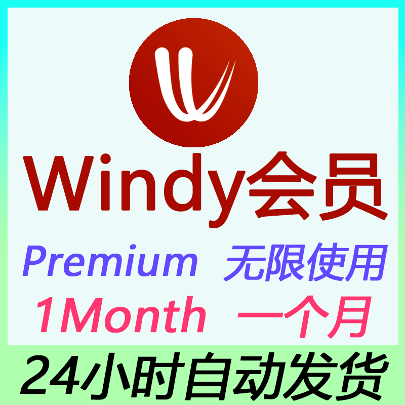 Windy.Com Premium Membership for One Month, Weather and Radar, Typhoon, Software Cloud Platform for Mountain Climbing Enthusiasts
