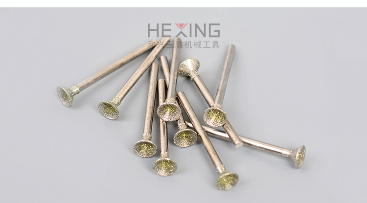 Emery bóng hạt mài đầu Q kim ngọc khắc kim điện ngọc đánh bóng lõm tròn tròn ngọc bích công cụ khắc máy khoan dewalt