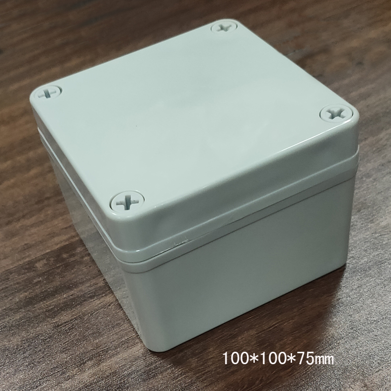 100*100*75 plastic waterproof case Main case junction box mobile power supply plastic screw European waterproof control box