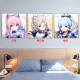 2024 New Genshin Impact Diamond Painting Cartoon Animation Characters Full of Diamonds for Children's Bedroom Handmade 5D Point Diamond Cross Stitch