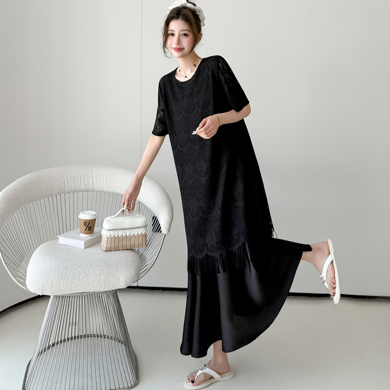 Summer Maternity Wear 2026 New Style Pregnancy Dress Summer Outerwear Plus Size 100kg Long Dress That Doesn'T Show Pregnancy Summer Maternity Wear 2026 New Style Pregnancy Dress Summer Outerwear Plus Size 100kg Long Dress That Doesn'T Show Pregnancy