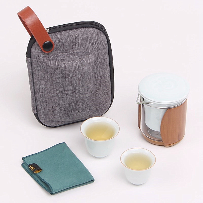 Xiangfu Playful Travel Set, Large and Small Cups, Storable, Travel-Friendly, Couple Outdoor Portable Tea Set, Black Tea Brewing Device Xiangfu Playful Travel Set, Large and Small Cups, Storable, Travel-Friendly, Couple Outdoor Portable Tea Set, Black Tea Brewing Device