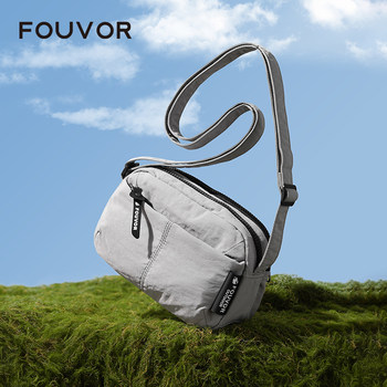Fouvor Firefox Small Square Bag Mini Student Crossbody Bag Canvas Women's Bag Fashionable Travel Waterproof Women's Mobile Phone Bag