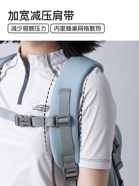 Fouvor Outdoor Travel Lightweight Backpack Women's New Backpack Waterproof Student Mountaineering Bag Travel Ultra-Light School Bag