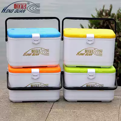 Hengguan 2021 small fishing box table full set of aerated pump insulation multifunctional shrimp box super light permanent Crown fishing box