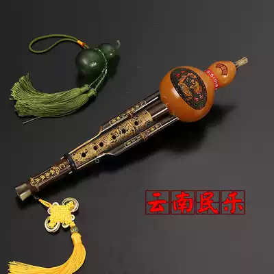 Natural Zizhu double tone playing gourd silk C tune down B tune Beginner children adult Yunnan Hu Lu Silk musical instrument Daquan