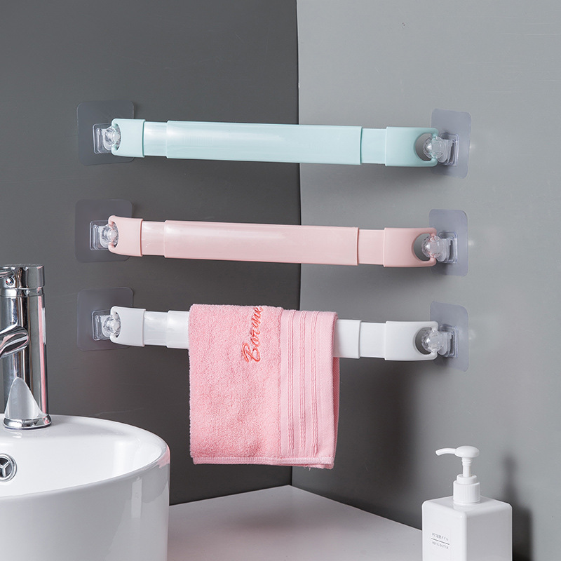 Towels rack-free toilet towel scaffolding cosmetic wall-mounted bathroom shelf holding kitchen hanging