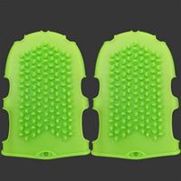 Силиконовый зеленый массажер, 2 упаковки