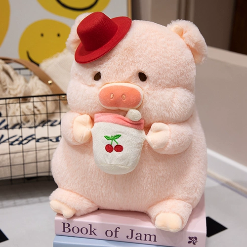 Чай с молоком, милая кукла на день Святого Валентина, плюшевая игрушка для сна, свинья, подарок на день рождения