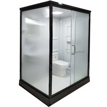 Integral shower room Integrated bathroom Household hotel rectangular fan curved toilet with toilet squat toilet