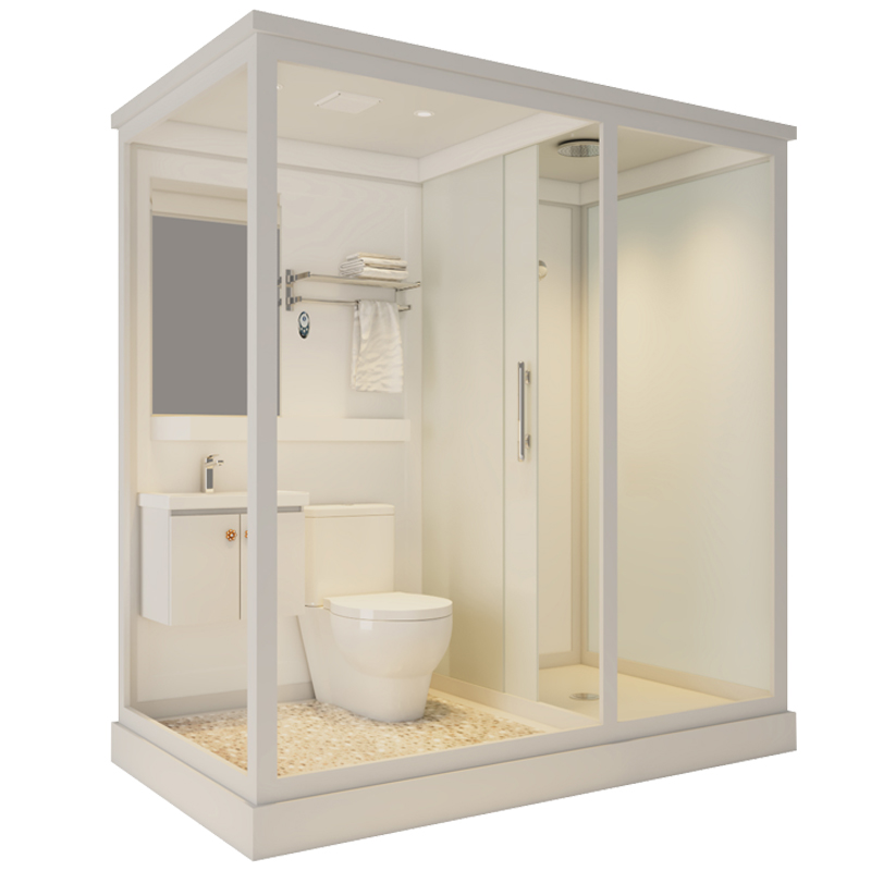 Overall shower room one-piece integrated makeup room Home simple house Bath Room Dry Wet Separation Toilet Bathroom