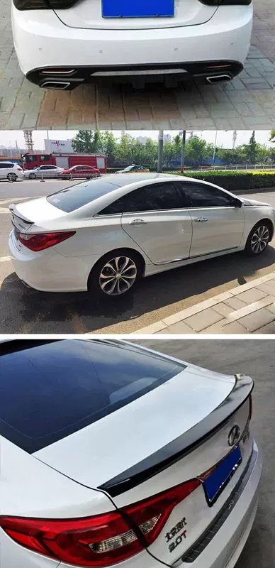 Hyundai Sonata tám đuôi Sonata chín sửa đổi đặc biệt nén cáp 8 cáp 9 thế hệ dày punch-miễn phí sơn Cánh gió ô tô đẹp