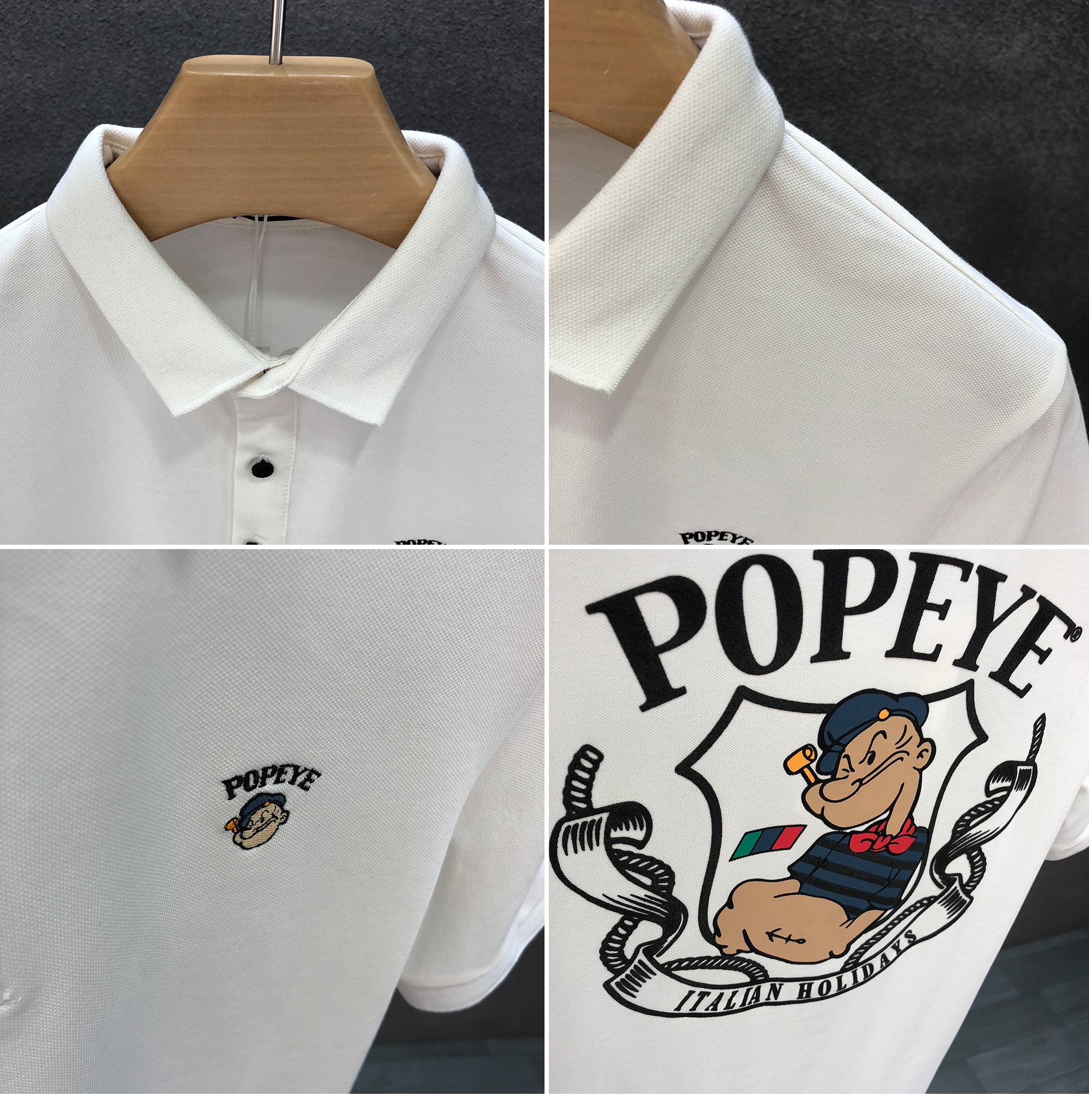 Cartoon printed Polo shirt, t-shirt, trendy brand, youth 2023 summer new men's short collar and half sleeved_voghion.com
