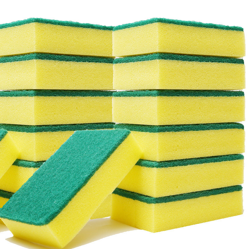 20 pieces kitchen rag dishwashing blanch sponge non-grease decontamination brush vegetable melon cloth