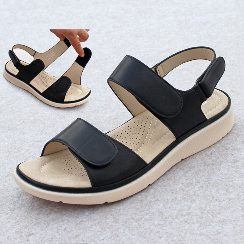 Summer Women's Shoes, Comfortable Mom Sandals, Slippers with Soft Soles, Lightweight, Non-Slip, Suitable for Wide and Fat Feet, Adjustable for Pregnant Women with Swollen Feet Summer Women's Shoes, Comfortable Mom Sandals, Slippers with Soft Soles, Lightweight, Non-Slip, Suitable for Wide and Fat Feet, Adjustable for Pregnant Women with Swollen Feet