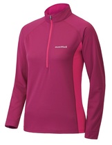 Montbell 1114459 Wickron Cool Zip womens quick-drying antibacterial anti-tshirt 20 new