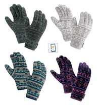 (Shi Jia) Montbell CP100 Print Inner GL soft insulation fleece gloves for men and women