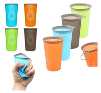 American Hydrapak Speed Cup 4 Pack portable folding soft water Cup