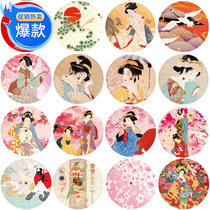 Japanese oil paper umbrella and wind cherry blossom umbrella dance costume umbrella Japanese restaurant ceiling decoration kimono walk show parasol