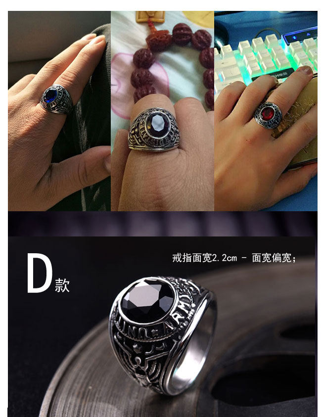 Bague homme PUNK ELEMENTS en Acier au titane - Ref 3088702 Image 21