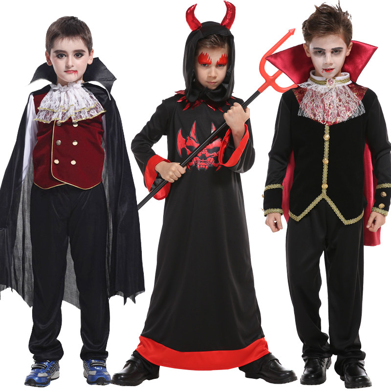 Six section Children's clothing Devil Devil Suit Table Performance Clothing Skulls And Ghost Clothes Bat Vampire Clothes
