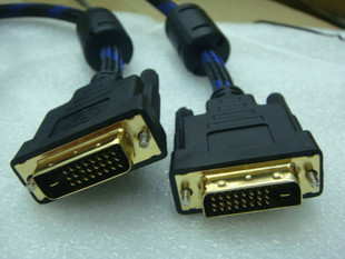 DVI-D public line DVI24 1 gold plated double magnetic ring data line computer graphics card display connecting wire 