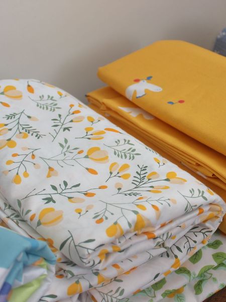 Exported to UK Original Order 100% Pure Cotton Active Print Quilt Cover Four-Piece Set Single Double Duvet Cover Bed Sheets Pastoral Cotton