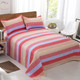 Old coarse cloth bed sheet single piece double single cotton thickened quilt canvas striped