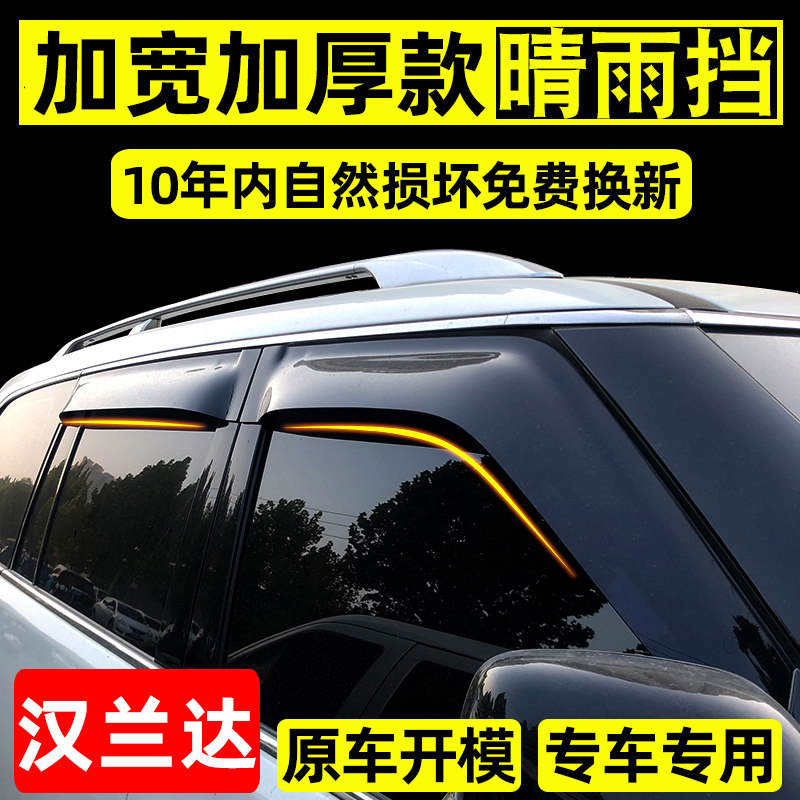 Suitable for Toyota brand new hanlanda crown land release sunny rain shelter special windows rain brow original factory retrofitted with rain board