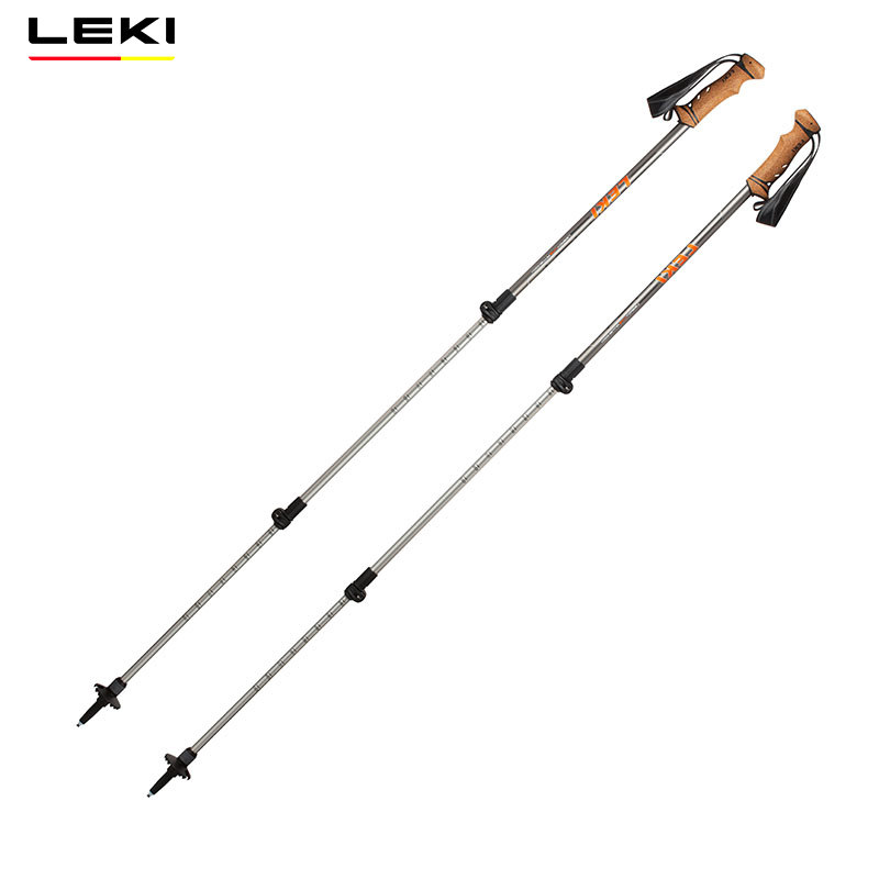 Outdoor mountaineering outdoor lock scaling adjusts folding Legsi lightweight shock avoider walking stick