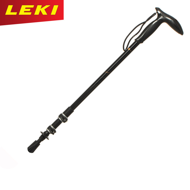 (LEKI, Germany) outdoor carbon fiber telescopic outer lock elderly pole hiking pole lightweight legendary walking pole