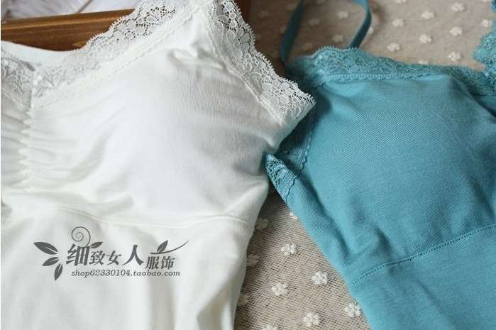 Đặc biệt cung cấp ren modal đồ lót tích hợp áo ngực hoang dã với miếng bọt biển ngực pad yếm áo nữ đáy quần áo nữ