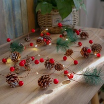 Christmas decoration holiday dress up shop window decoration scene layout Christmas tree trinket creative pendant