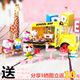 KT Hello Kitty Toy Bus RV Máy bay trực thăng Xe cứu thương Cô gái trẻ chơi Nhà hello kitty - Đồ chơi gia đình chơi xe Đồ chơi gia đình