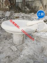 Natural Han white jade stone mortar Garlic Mortar Mashed Garlic Mash Mash Mash Mash Mash Mashed with Crushed Garlic Vat Farmhouse Old Style Pendulum of Mashed Garlic Vat