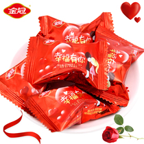 Golden Crown Happy Festive Fruit Fruit Gummy qq Gummy 500g About 38 Wedding Joy Sugar Fruit Snacks Bulk