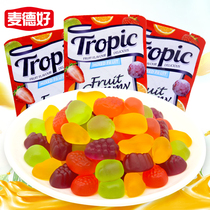 Metro good tropical fruit juice rubber gummy qqq500g wedding candy fruit leisure children snacks bulk
