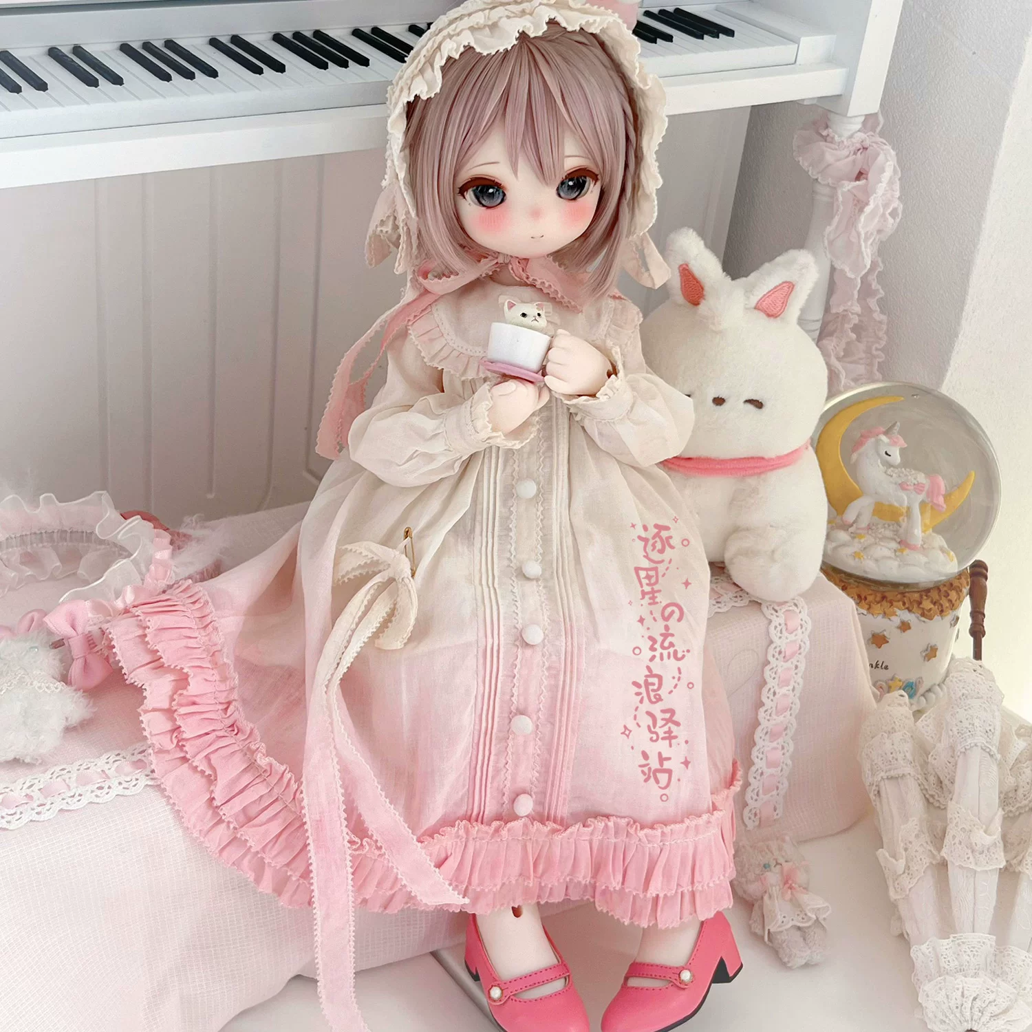 [Pillow fairy tale series-сонные общаги] Платье для куклы BJD длинная юбка спальное платье юбка куклы 4 точки 6 точек Xiongmei