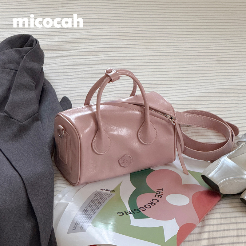 Micocah'Peach Soda' Pink Bag Niche Women's Bag Crossbody Bag New Handbag Commuter Pillow Bag Micocah'Peach Soda' Pink Bag Niche Women's Bag Crossbody Bag New Handbag Commuter Pillow Bag