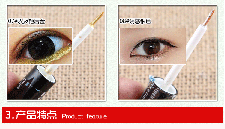 Full 9,9 Magical Magical Color Eyeliner INS Super Fire Liquid Pearlescent Eyeshadow Waterproof Không tẩy trắng - Bút kẻ mắt maybelline kẻ mắt