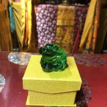 Green Crystal Golden Toad Property for the Golden Toad Toad Toad of the Three Foot Golden Toad Toad Transfer to the Treasure Home Swing