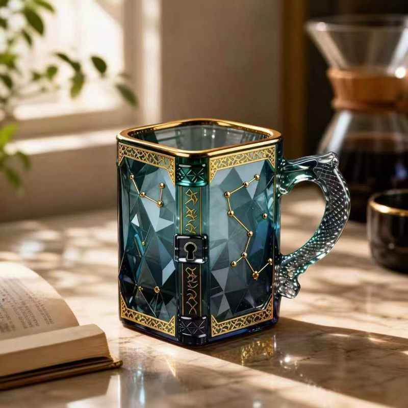 Cross-Border New Fantasy Constellation Mug, Artistic Design Glass Cup, Magic-Themed Coffee Cup, Creative Cup Cross-Border New Fantasy Constellation Mug, Artistic Design Glass Cup, Magic-Themed Coffee Cup, Creative Cup