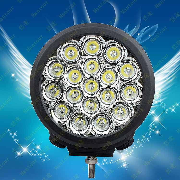 7 inch Mỹ nhập khẩu đèn xe LED đường raptor xuyên quốc gia chuyển đổi năng lượng cao siêu sáng phía trước cản trước mái nhà nổi bật - Sửa đổi ô tô 	chổi vệ sinh nội thất ô tô