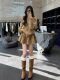 Korean style lazy style gray knitted cardigan dress 2025 new autumn and winter high-end outfit suit for women