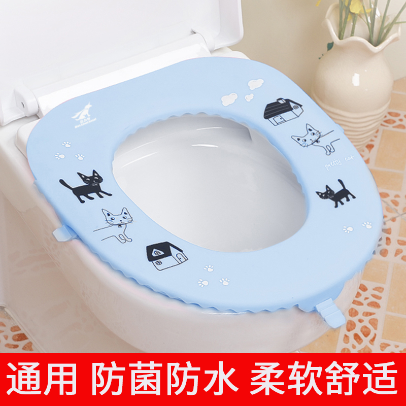 Universal silicone antibacterial waterproof toilet seat cushion Easy to clean Travel portable soft seat cushion four seasons household quick-drying